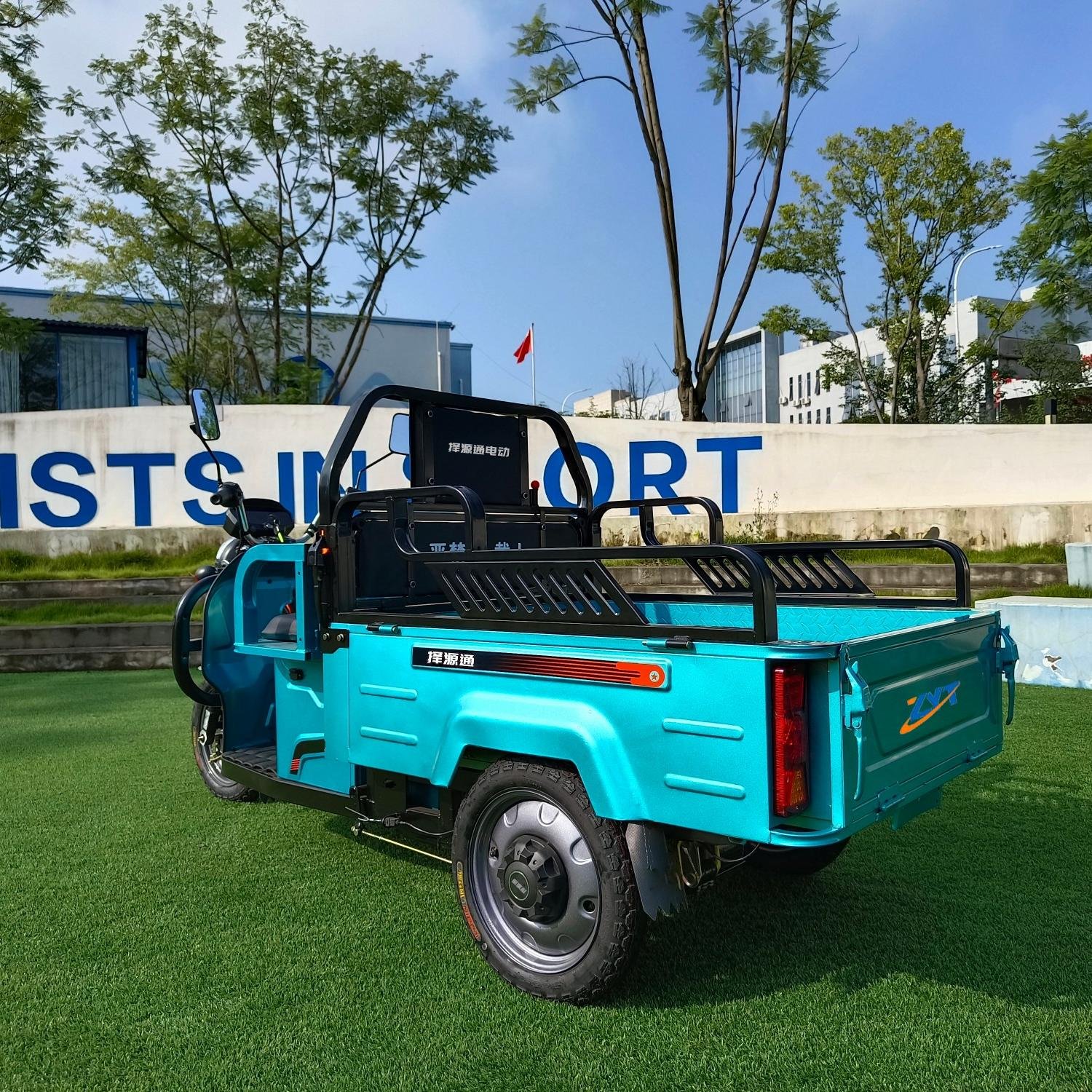 Direct Sale From Manufacturer 72v Steel Electric Tricycle with 1.2M Cargo Box Long Endurance for Products Transportation