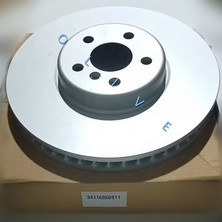 Front Disc Brake Rotor for Improved Vehicle Control 34116860911 for BMW