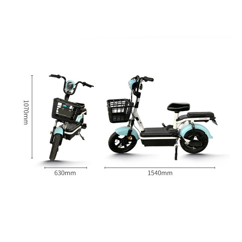 Wholesale 14 Inch E-bicycle Ebike Electric Bicycle 350W 48V 12Ah 20Ah City Electric Bike With Basket
