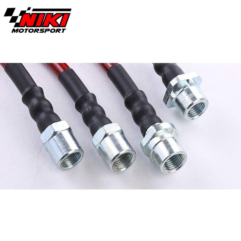 For BMW E38 7 Series 740i 740iL 750iL Euro Front Rear Hydraulic Brake System Stainless Steel Braided Oil Brake Line Cable Hose