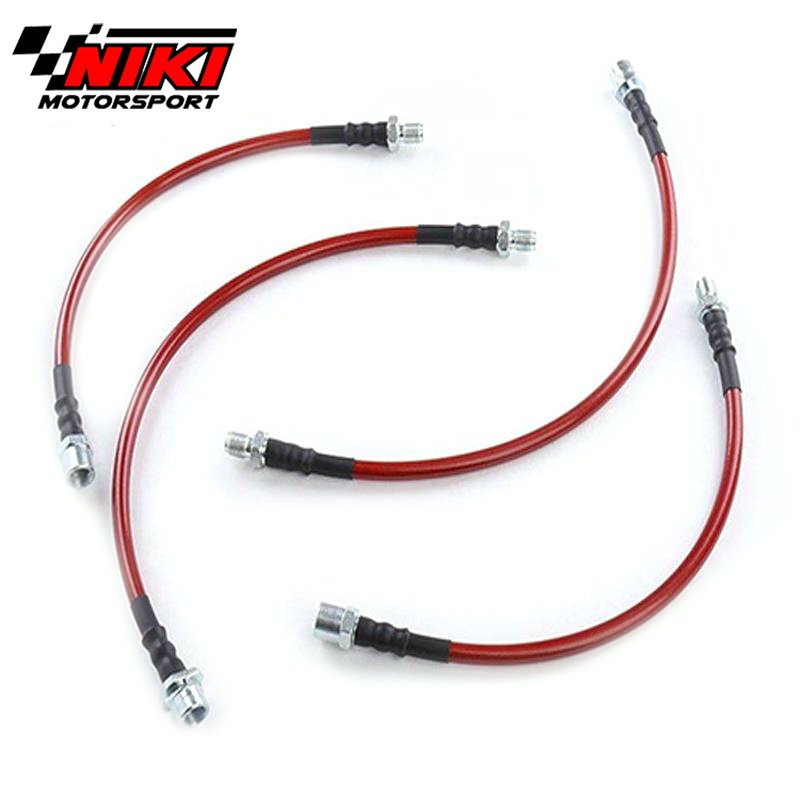 For BMW E38 7 Series 740i 740iL 750iL Euro Front Rear Hydraulic Brake System Stainless Steel Braided Oil Brake Line Cable Hose