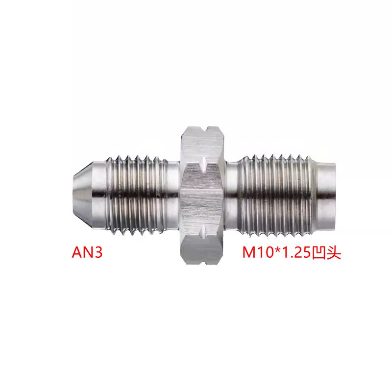 Stainless Steel Banjo Bolts AN3 AN4 M10x1.0 M10*1.25 M12X1.0 M12X1.25 M Brake Caliper Single Banjo Bolt Fitting