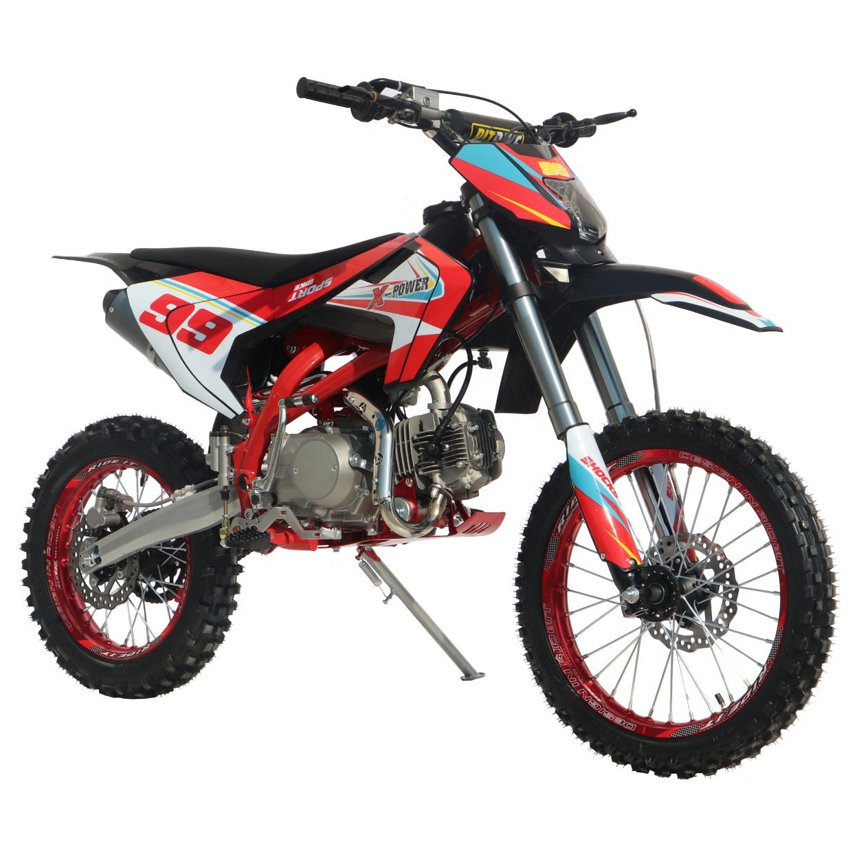 D7-18 Off-road Motorcycles Motorbike Cross Pocket Bike Pit Bike 4 Stroke Engine Gas 125cc Dirt Bike for Sale