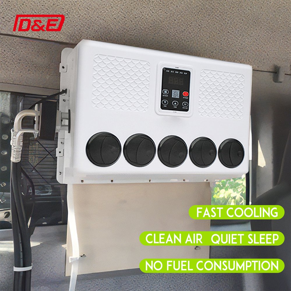 New 12V 24V Cab Cooler Sleeper Split Parking Air Conditioner For Truck Camper RV Vans Engineering Vehicles