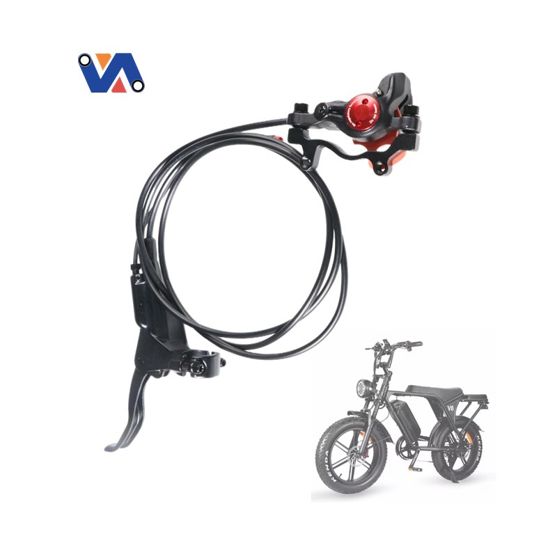 New Image Hydraulic Brake Caliper&right and Left Brake Lever for OUXI V8 Fatbike Lever Replaceable Oil Brake for Ebike Parts