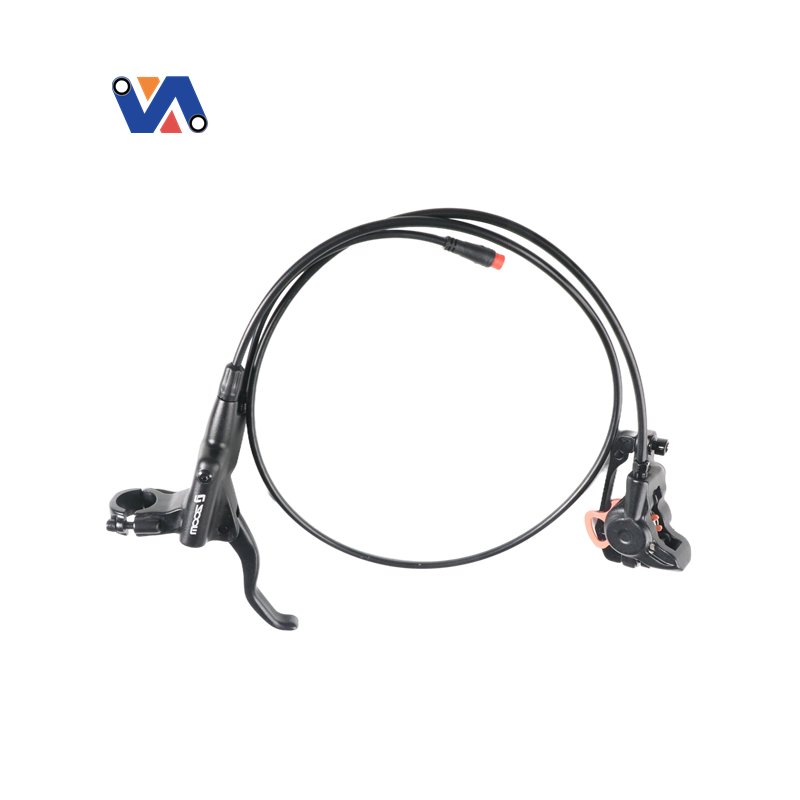 New Image Hydraulic Brake Caliper&right and Left Brake Lever for OUXI V8 Fatbike Lever Replaceable Oil Brake for Ebike Parts