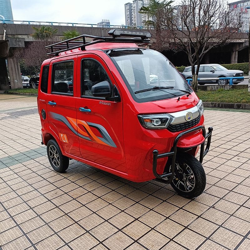 Adult 3-wheel Tricycle Enclosed 3 Wheel Petrol Motorcycle