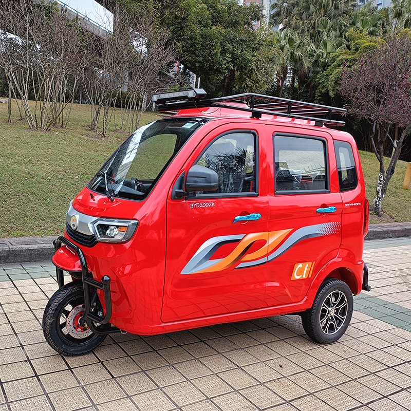 Adult 3-wheel Tricycle Enclosed 3 Wheel Petrol Motorcycle