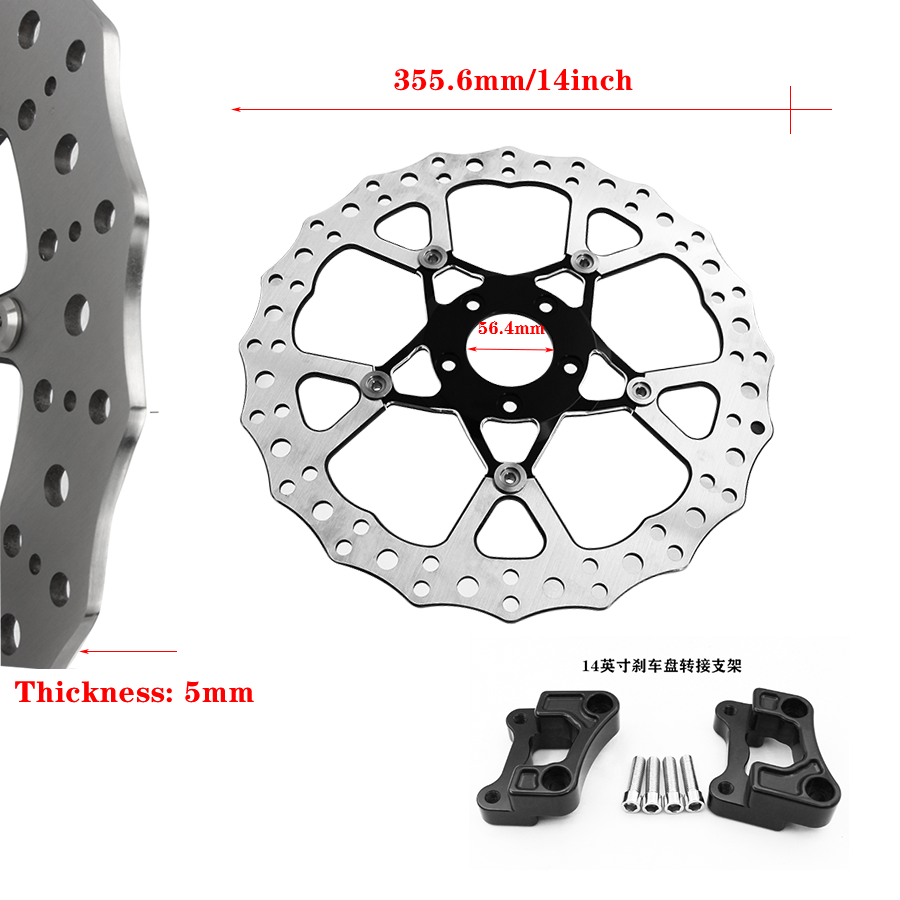 Custom High-performance Oversized Brake Disc 14inch with Transfer Code for All Harley Motorcycle Lines