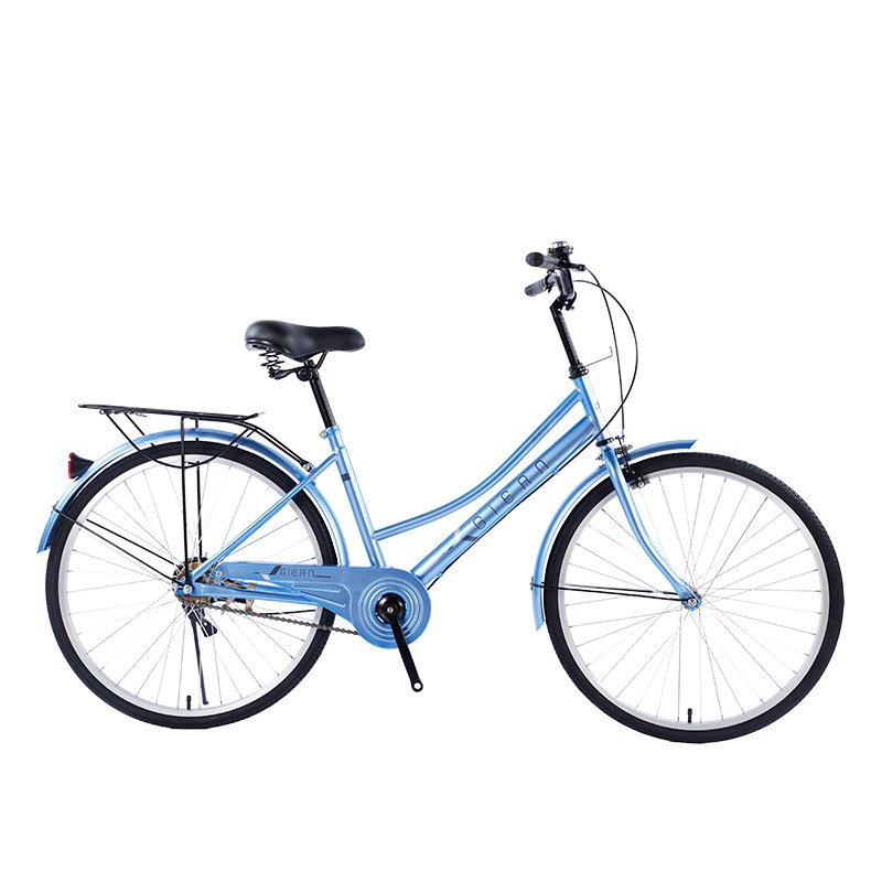Aluminum Three-Finger Brake Handle 26 Inch City Bike Lady City Bike With Basket