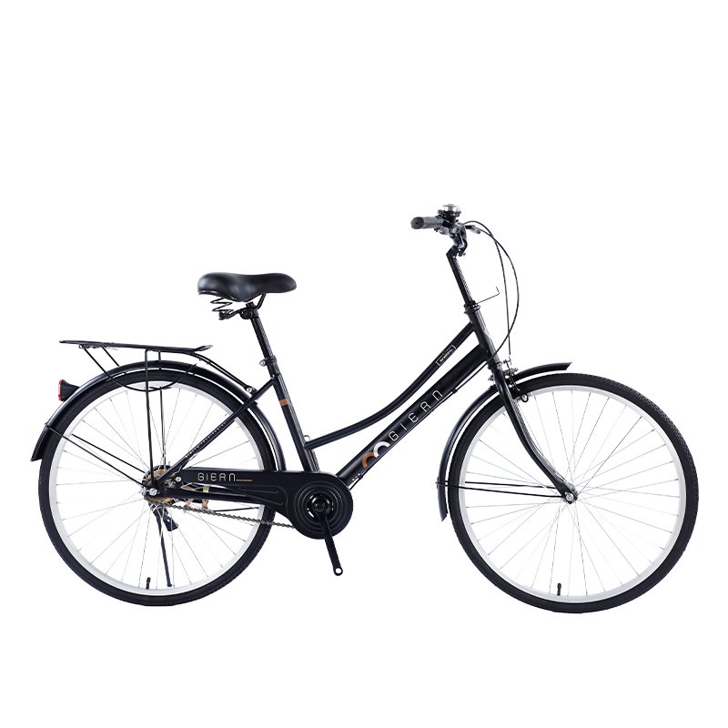 Aluminum Three-Finger Brake Handle 26 Inch City Bike Lady City Bike With Basket