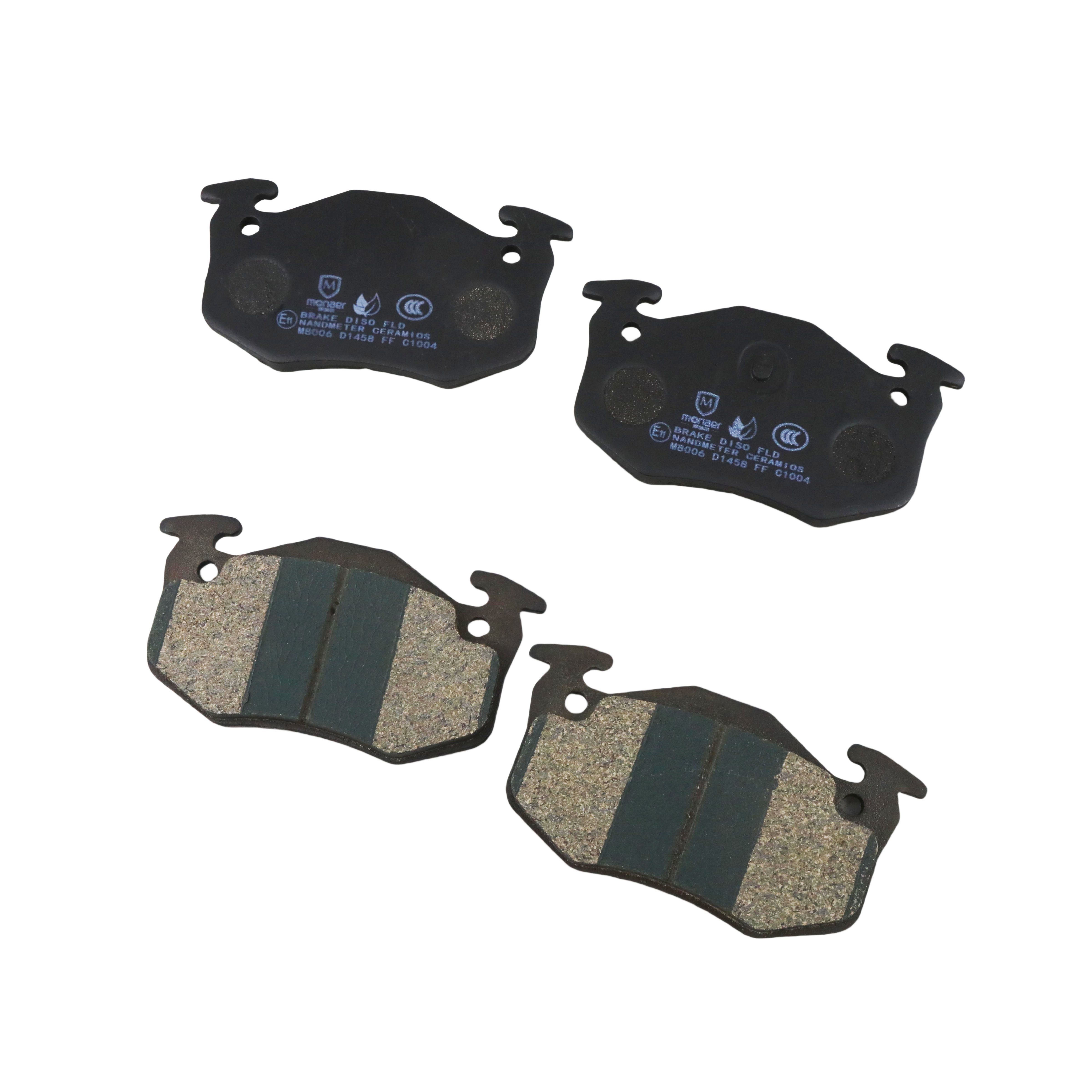 D1458 M8006 Brake Pad Manufacturer Monaer High End Ceramic Brake Pads No Sound No Dust
