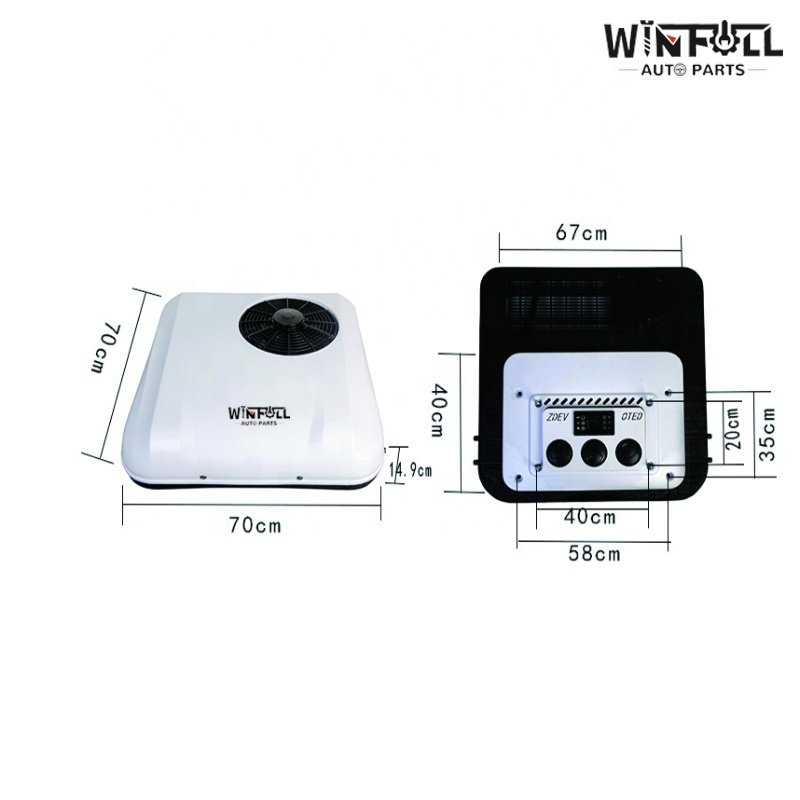 6800BTU Mini White Rooftop RV Truck Parking Air Conditioners