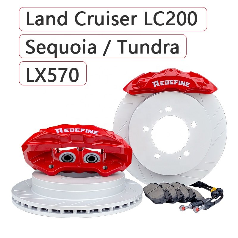 High Performance 6 Piston Caliper Modified Offroad Front Big Brake Kits for Toyota LX570 Land Cruiser LC200 Tundra Sequoia