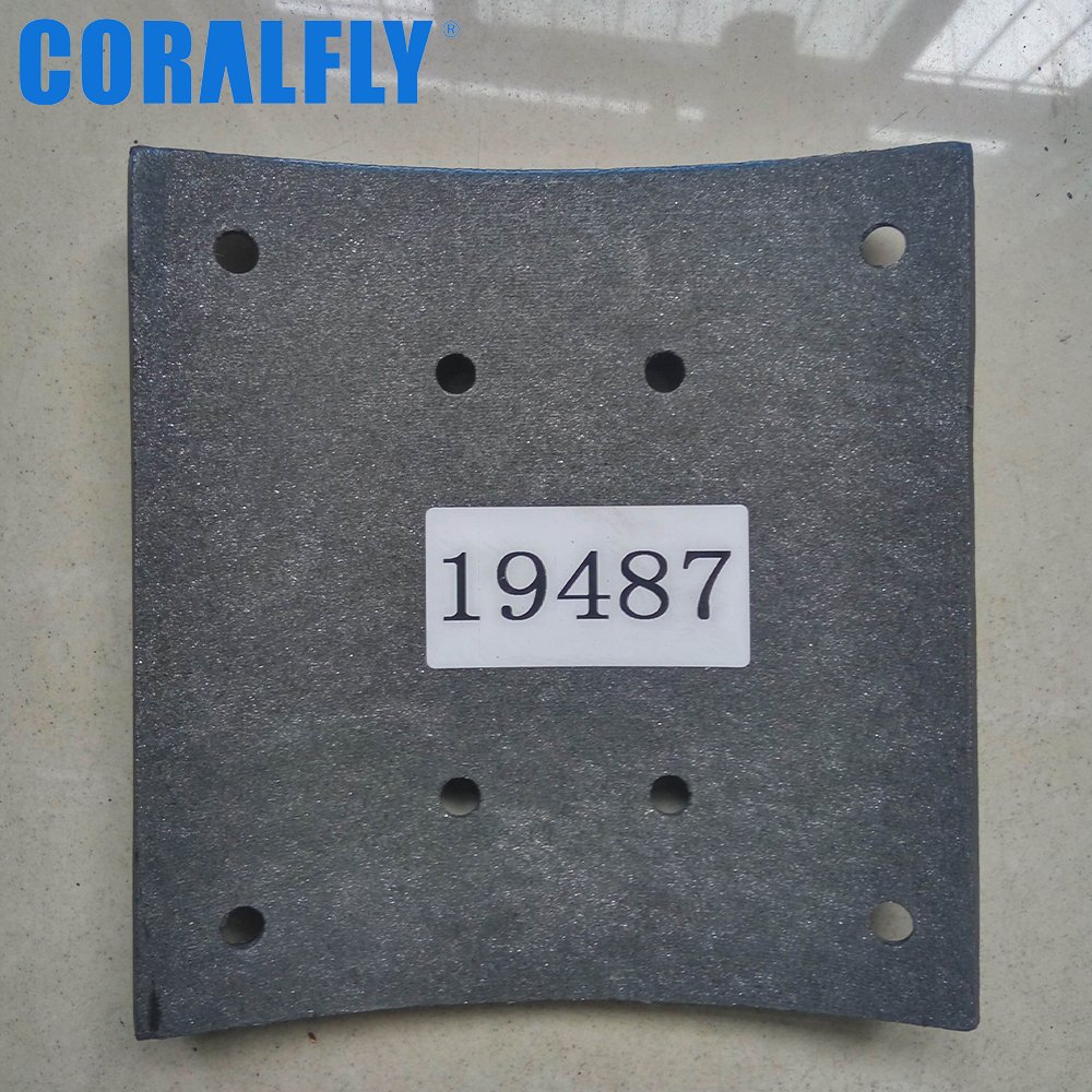 Coralfly Cheap Personalized Reasonable Price 19487 Truck Brake Lining for Mercedes benz 6174234811 6214210510 6214210910