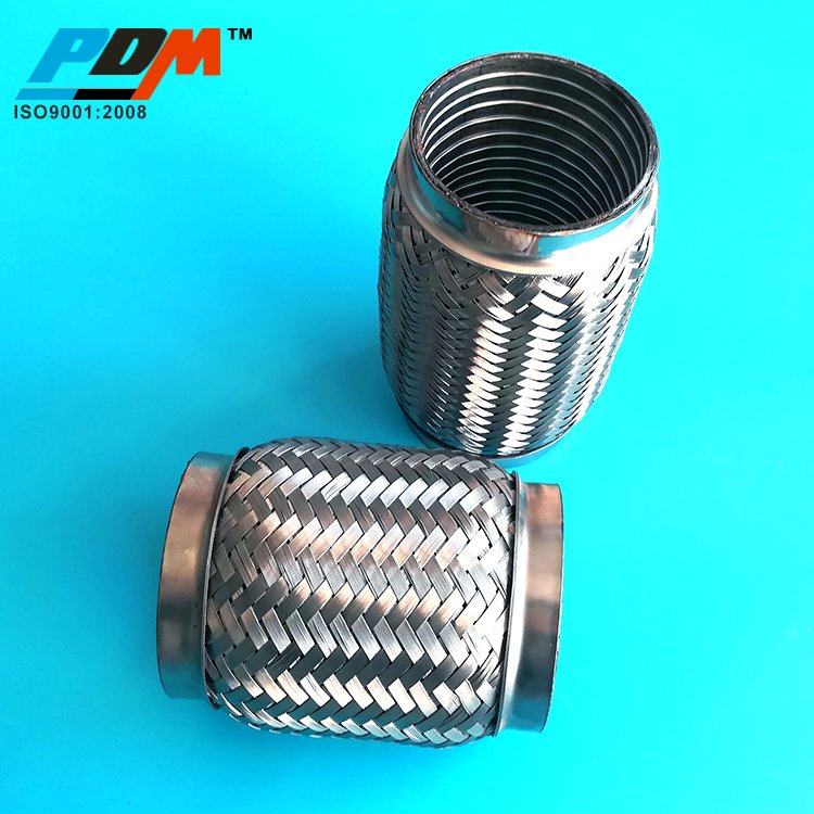 High Flexibility Exhaust Flexible Pipes/Bellows With Inner Interlock Hose and Out Braider
