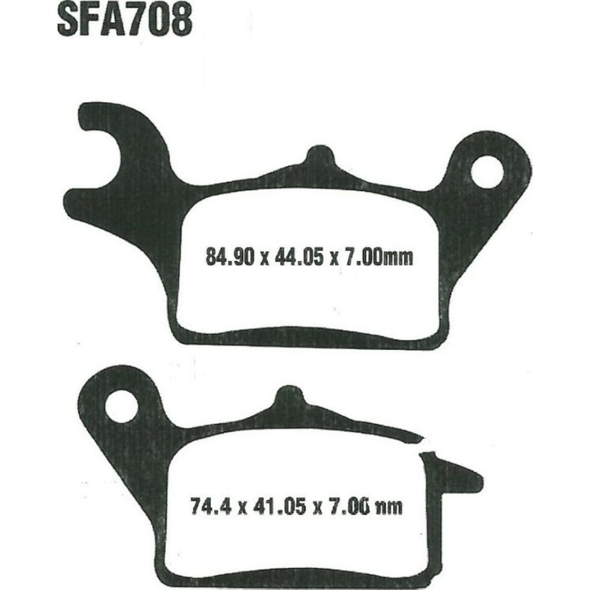 Customized Brake Products Scooter Semi Metallic Front Brake Pads for Honda NCX50 NSC110 ACB110 FA708 Brake Pads