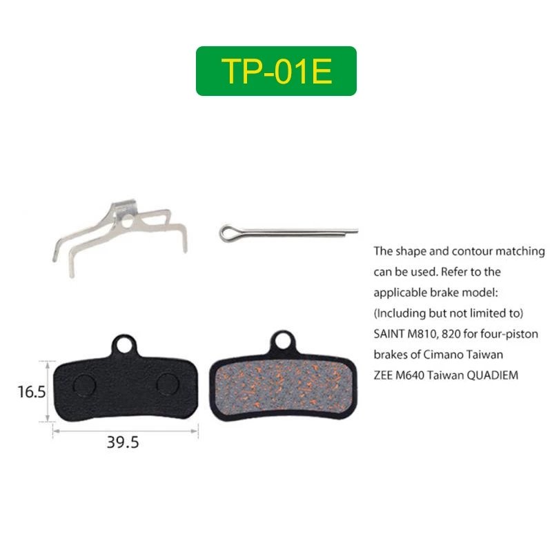 MTB Bicycle Hydraulic Brake Pads Bike Brake Semi-Metallic for SHIMANO Semi-Metallic Resin Cycling Brake Pads