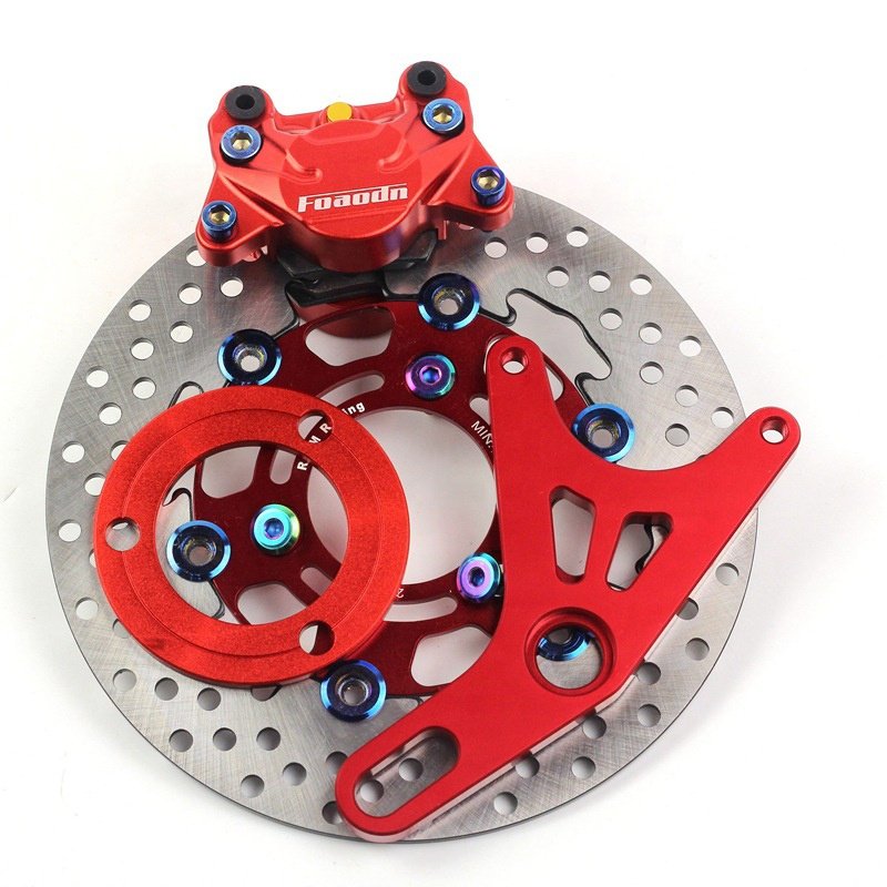 220mm Disc Brake Caliper Motorcycle Brake Caliper Bracket Rear Hydraulic Disc Brake Assembly for Motorcycles