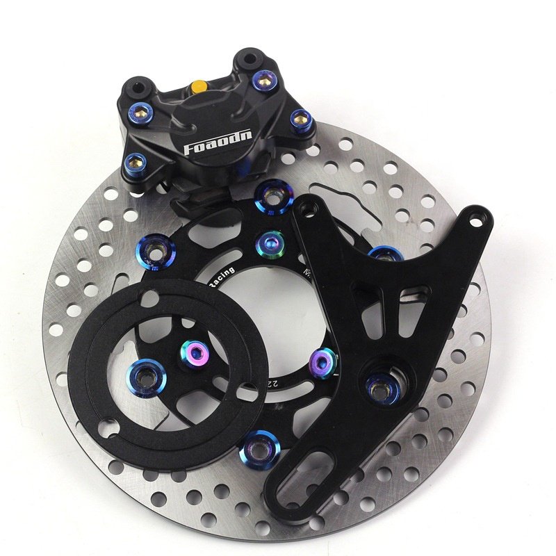 220mm Disc Brake Caliper Motorcycle Brake Caliper Bracket Rear Hydraulic Disc Brake Assembly for Motorcycles
