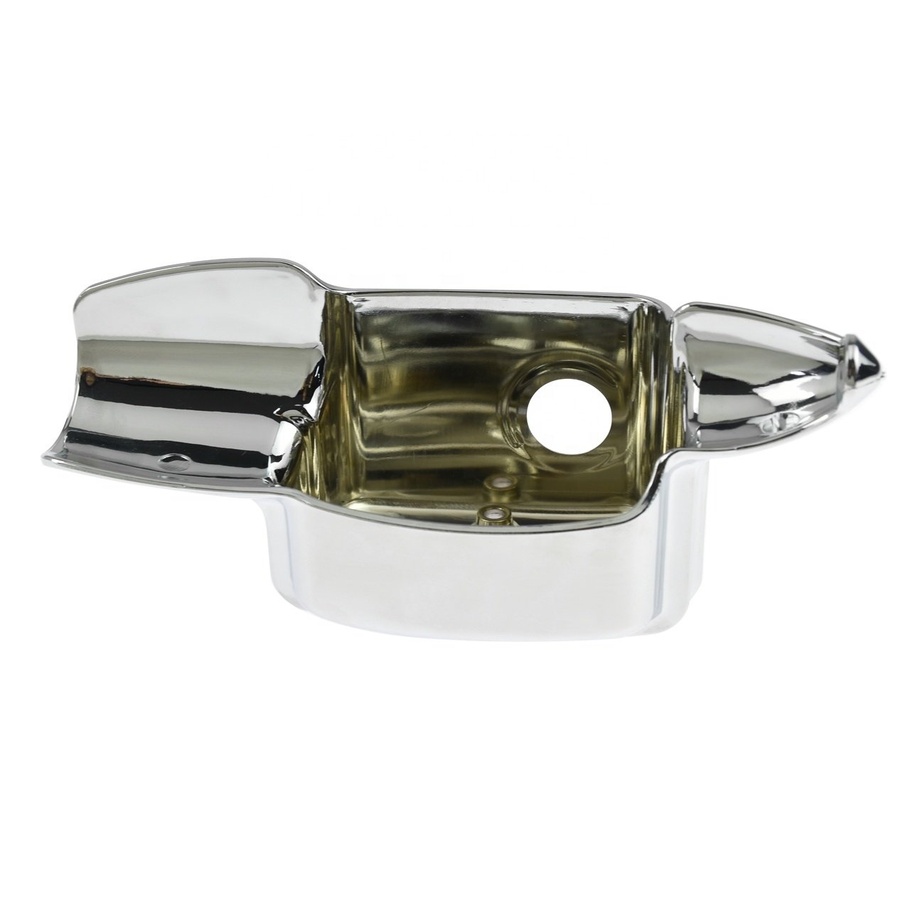 Motorcycle Rear Brake Master Cylinder Cover Chrome for Harley Touring 2008-2022 Road King Electra Glide Ultra Classic