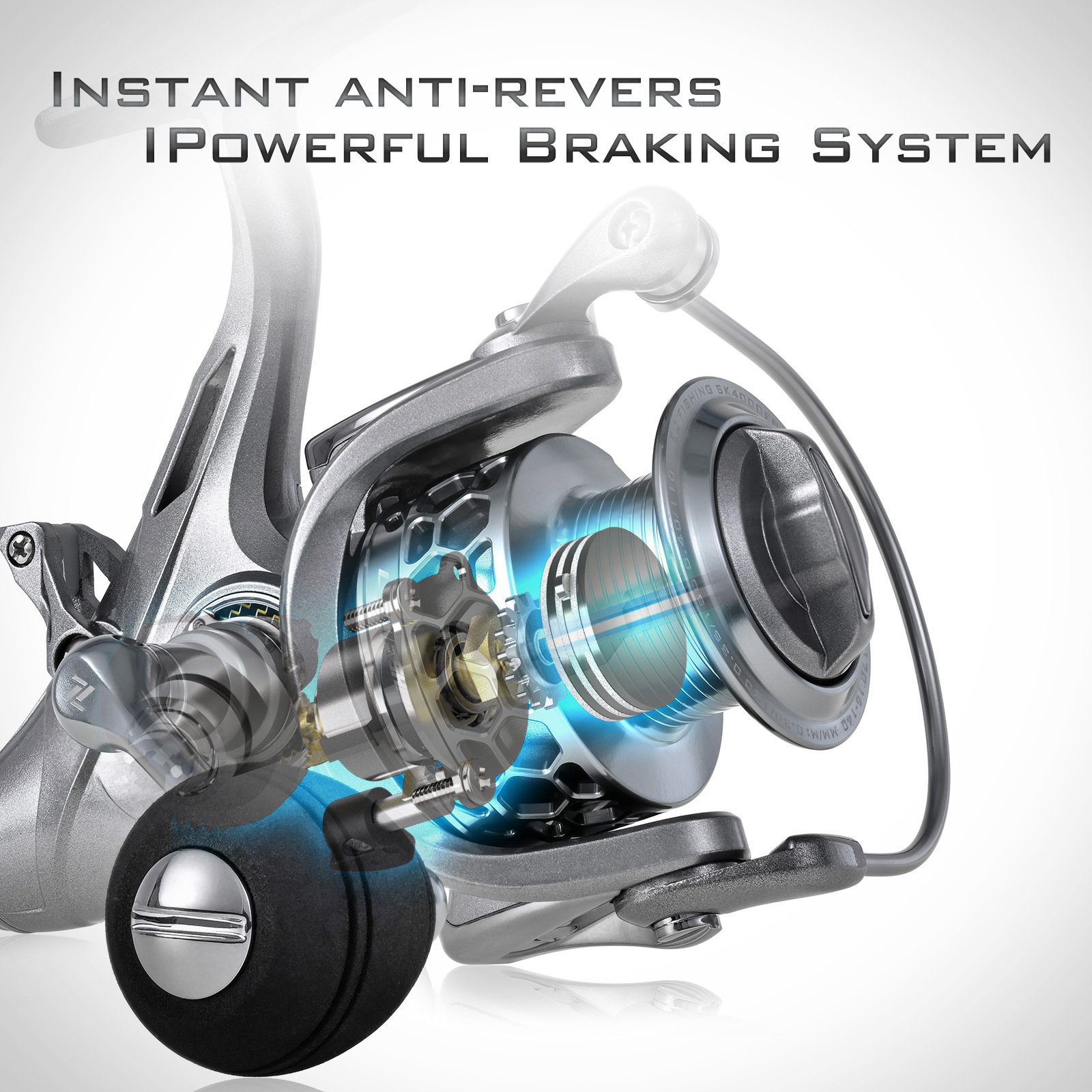 1000-6000 Hot Sale New Type Front Drag Spinning Fishing Reel 5.5:1 Gear Ratio 10+1 Bearing Fishing Reel for Freshwater Saltwater