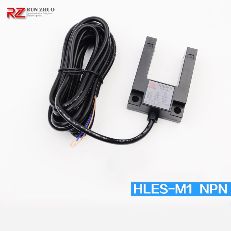 Elevator U Type Floor Leveling Sensor HLES-M1-NPN PNP Elevator Magnetic Photoelectric Switch