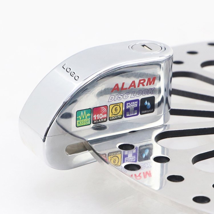 Motorcycle Zinc Alloy Alarm Disc Brake Lock Anti-Theft Security Wheel Disc Lock Waterproof Alarm Disc Lock