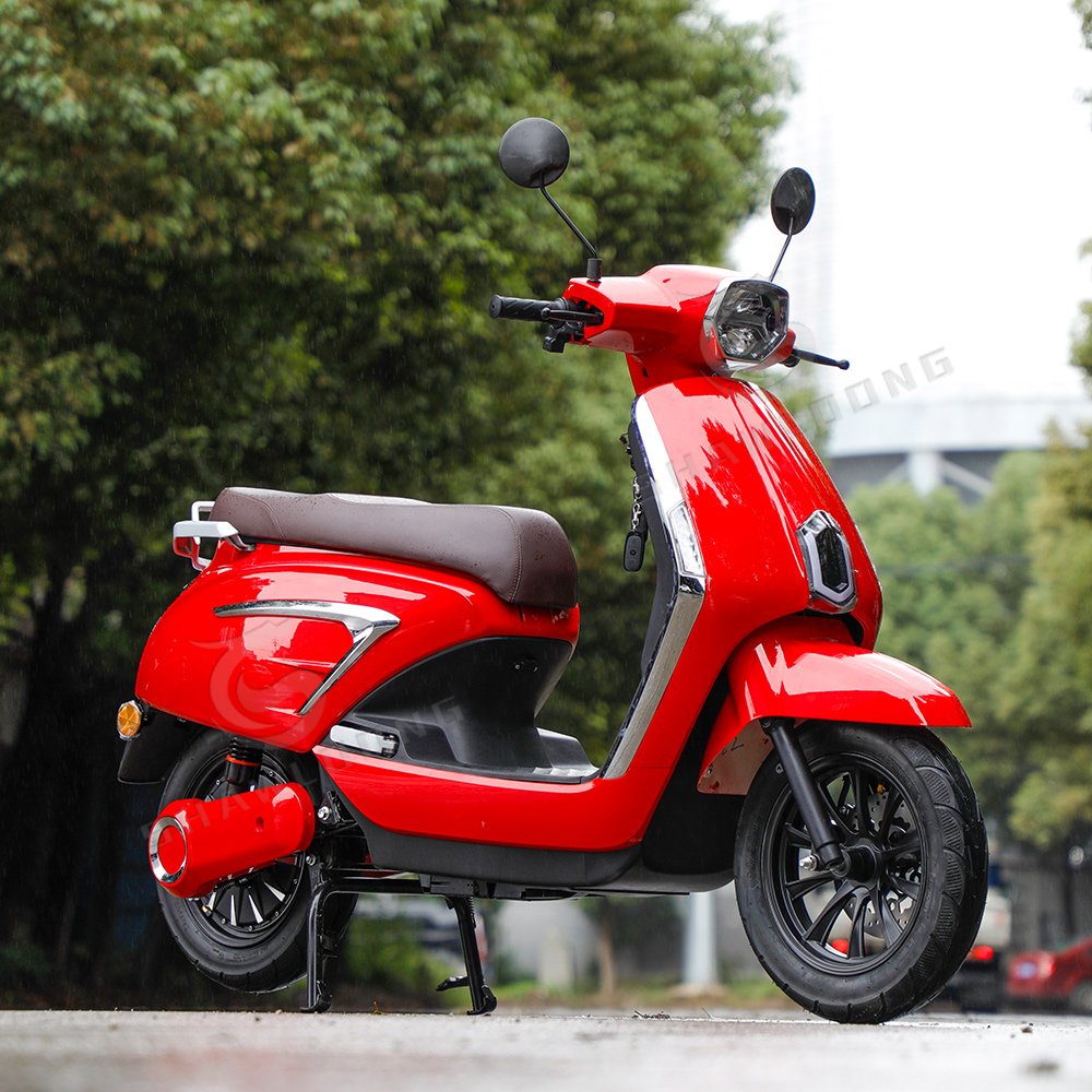 Retro Style Smart 45kph Electric Moped for Asia Electric Motorcycles