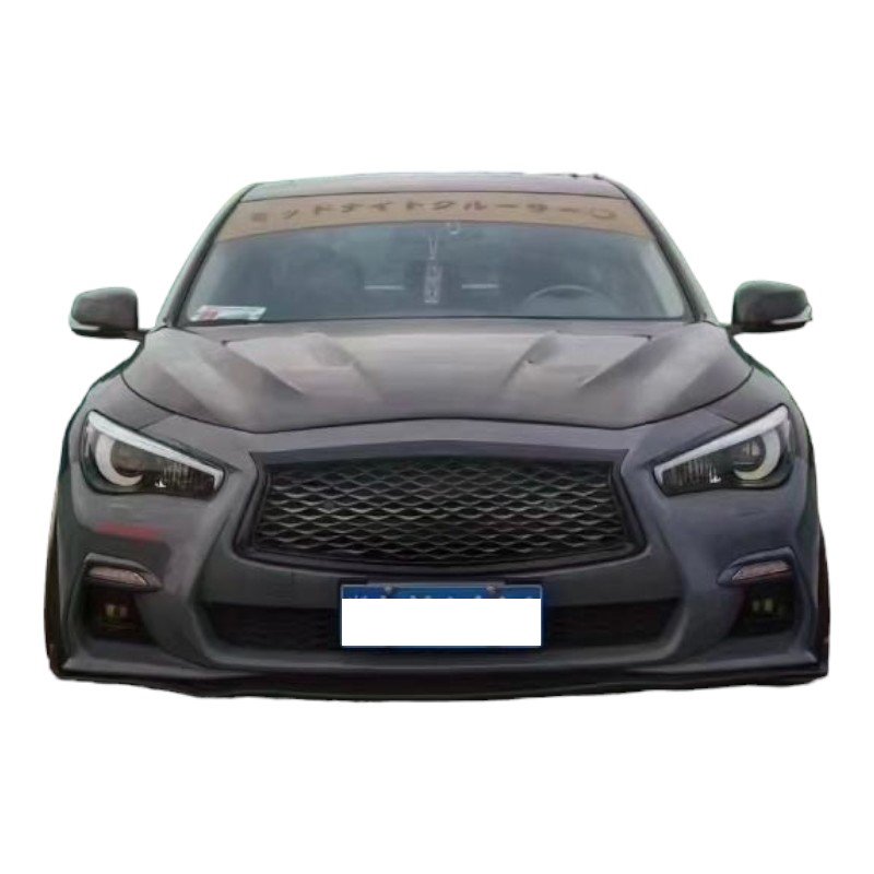 Carbon Fiber Fibre Front Engine Hood Vent Bonnet for Infiniti Q50 Q50s 2013+