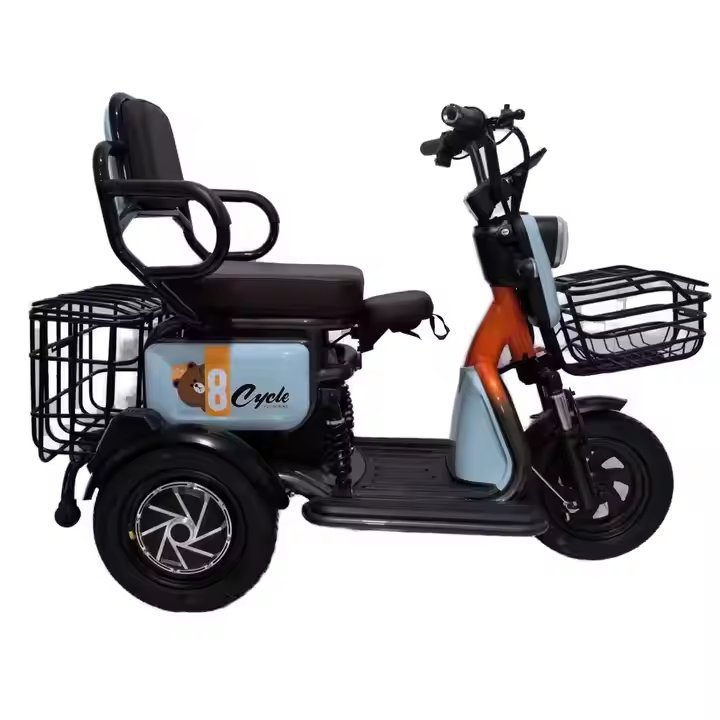 The new era of cartoon-themed electric vehicles selling well Electric Passenger Tricycle Long Range and Low Noise