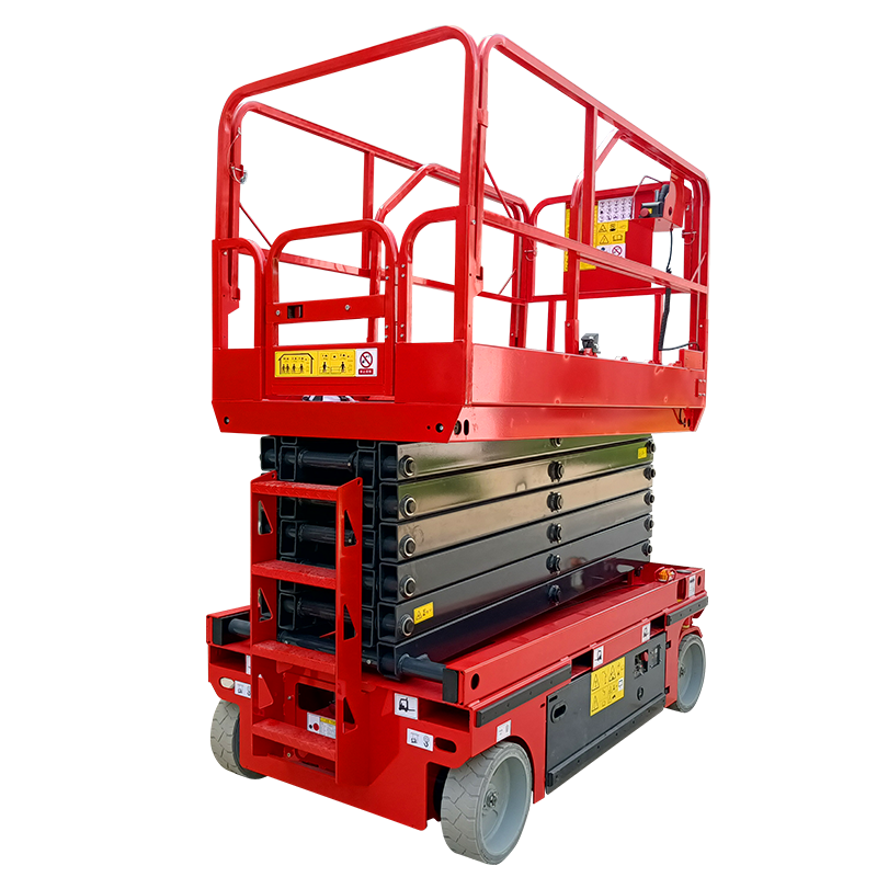 Unw 227Kg Sizzor Lift with Automatic Brake System for Streetlight Maintenance & Bridge Inspection for Printing Shops