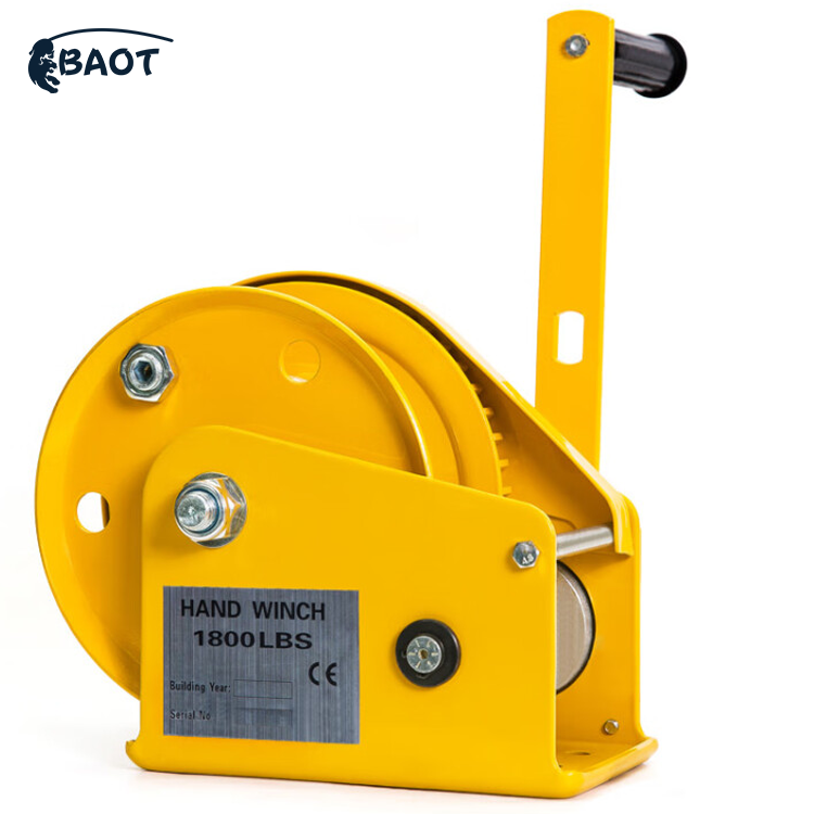 Baot High Quality 1t Manual Winch Heavy Duty Hand Ratchet Winch