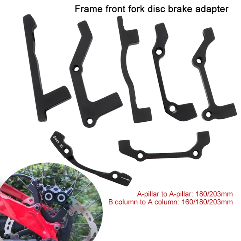 Bicycle Disc Brake Adapter Front Fork Frame a / B Pillar Adapter 160/180/203mm Disc Oil Brake Conversion Seat