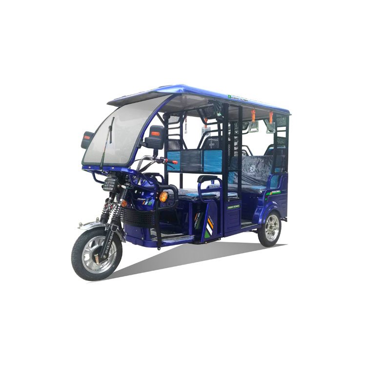 India Model Three Wheel Electric Auto Rickshaw Electric Tricycle Tuk Tuk Passenger Taxi for Sale
