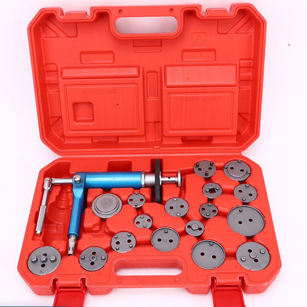 21Pcs Brake Cylinder Return, Tool Brake Pad Disassembly and Replacement Tools Auto Brake Pad Maintenance and Disassembly Kit/