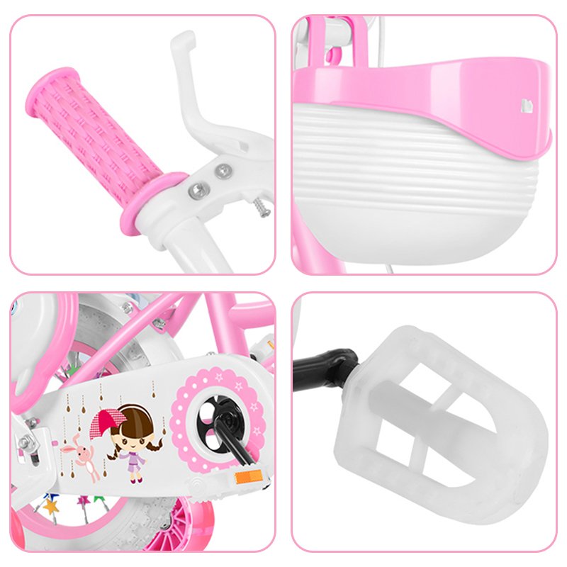Hot Sale 12 16 20 Inch Kids Bicycle pink Color Kids Bicycle Princess Kids Bike 3-8 Year Old Baby Girls Baby Cycle