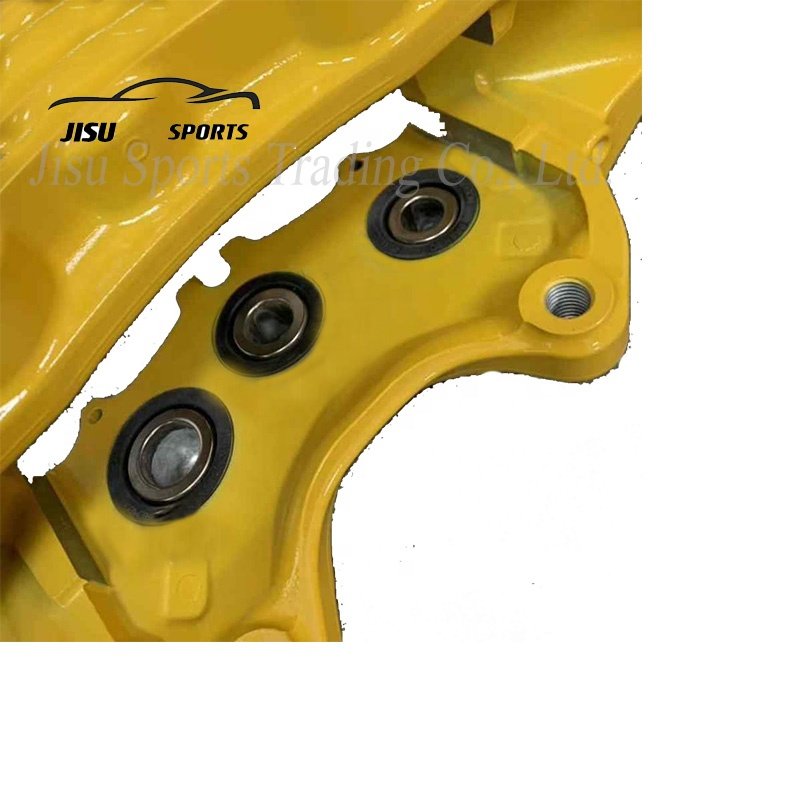 Jisu Universal Aluminum V6 Caliper Six Pot New Yellow Caliper for audi A3 A6 C7 2014 ford Mustang 2003