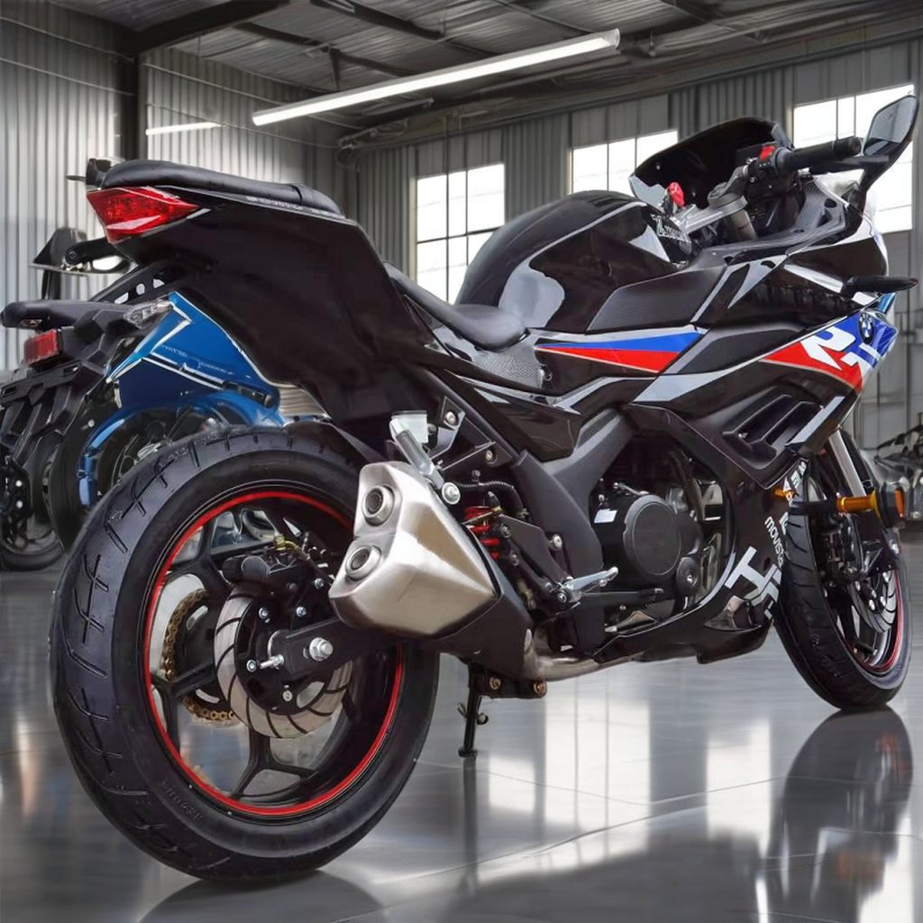 MOYING 72V Electric Motorcycle with Front Rear Disc Brake 3000W Motor Power Down Tube Lithium Battery Aluminum Alloy Frame