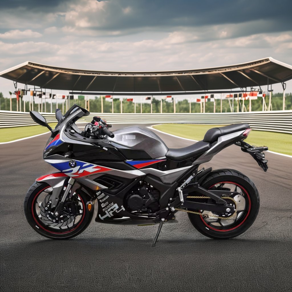 MOYING 72V Electric Motorcycle with Front Rear Disc Brake 3000W Motor Power Down Tube Lithium Battery Aluminum Alloy Frame