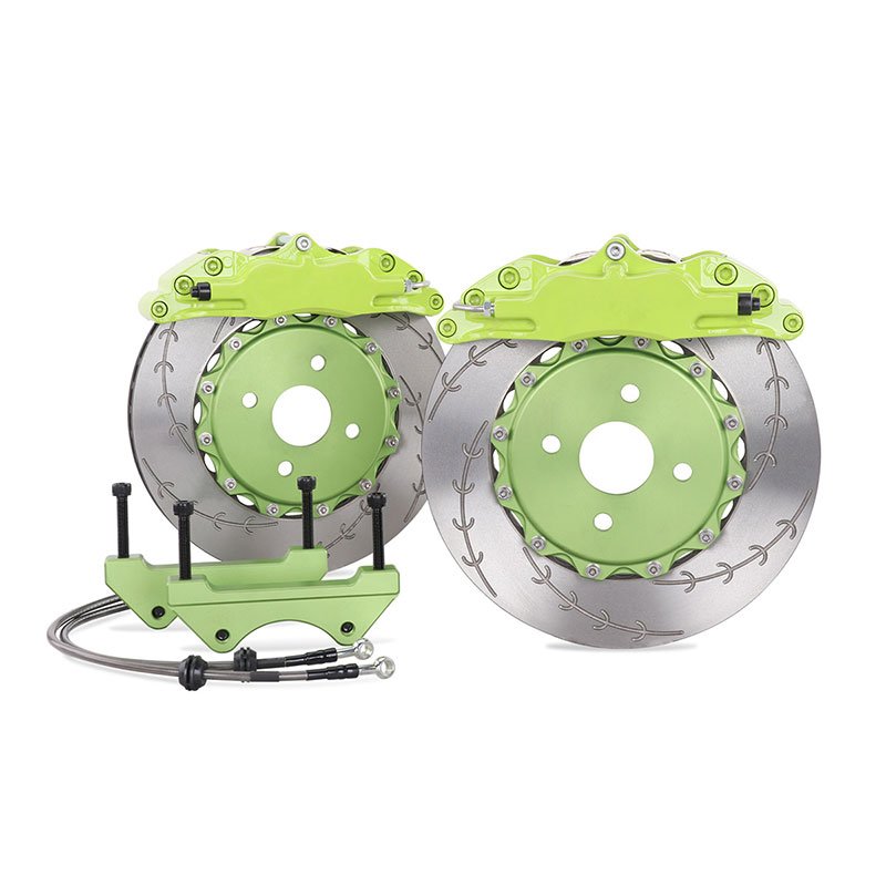 5200 Big Brake Caliper 4 Pot Kit 330*28mm Disk for VW Polo BMW W204 Front and Rear 17 Inches Wheel Size
