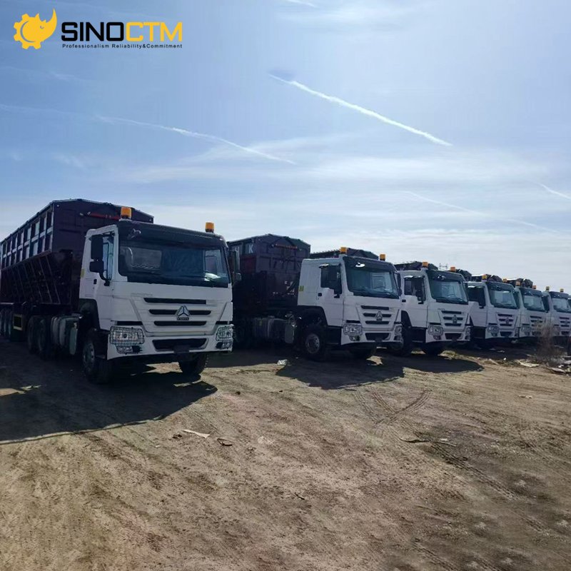 Multi-Axle Crawler Rear Push Hydraulic Tipper Truck Dump Semi Trailer New or Used for Sale at Cheap Price