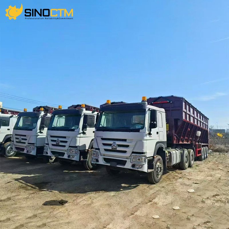 Multi-Axle Crawler Rear Push Hydraulic Tipper Truck Dump Semi Trailer New or Used for Sale at Cheap Price