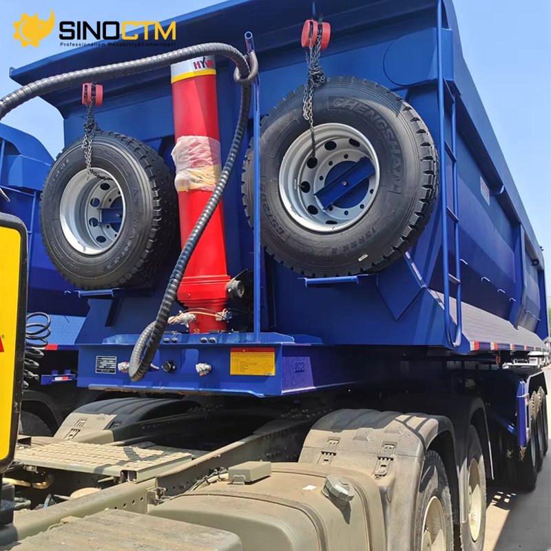 Multi-Axle Crawler Rear Push Hydraulic Tipper Truck Dump Semi Trailer New or Used for Sale at Cheap Price