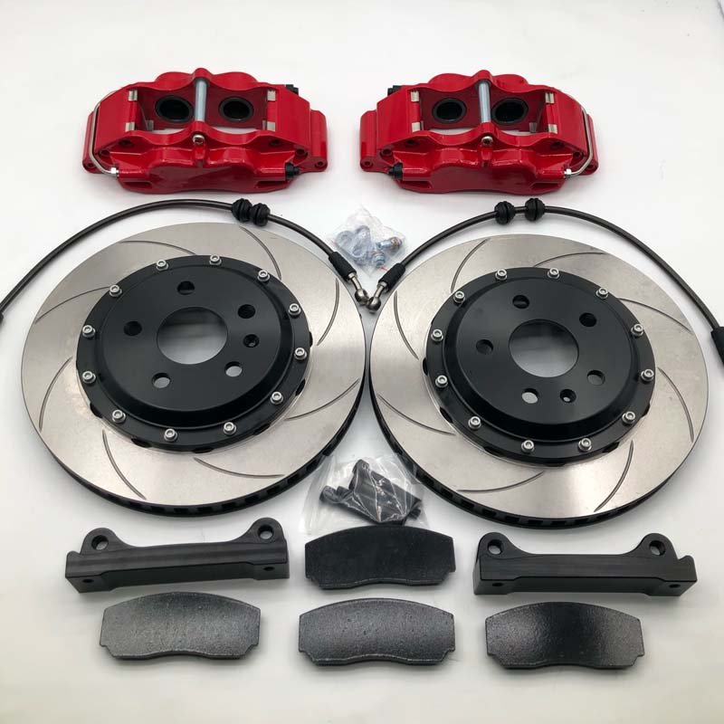 Jekit 4 Pots 5200 Brake Calipers Rotors 330*28mm Fit for E46 Front Rim 17