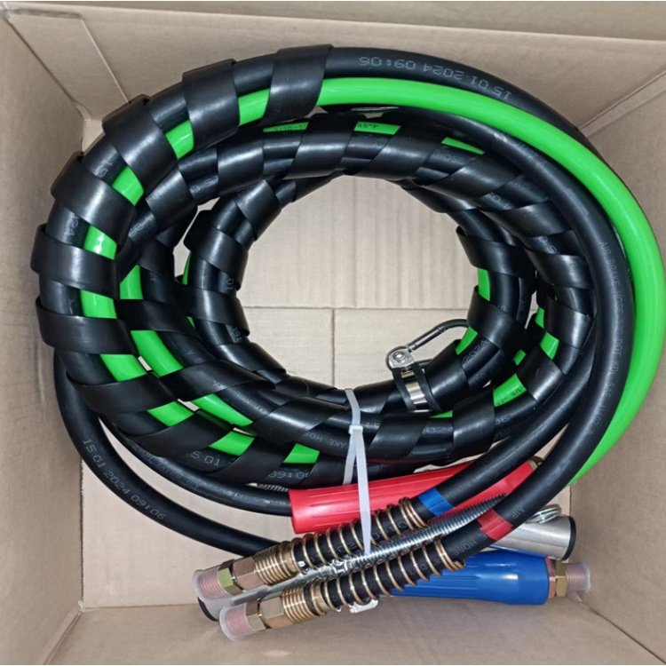Factory Wholesale 12ft 3 in 1 ABS & Air Line Hose Wrap 7 Way Electrical Cable Semi Truck Trailer Corrosion Resistance