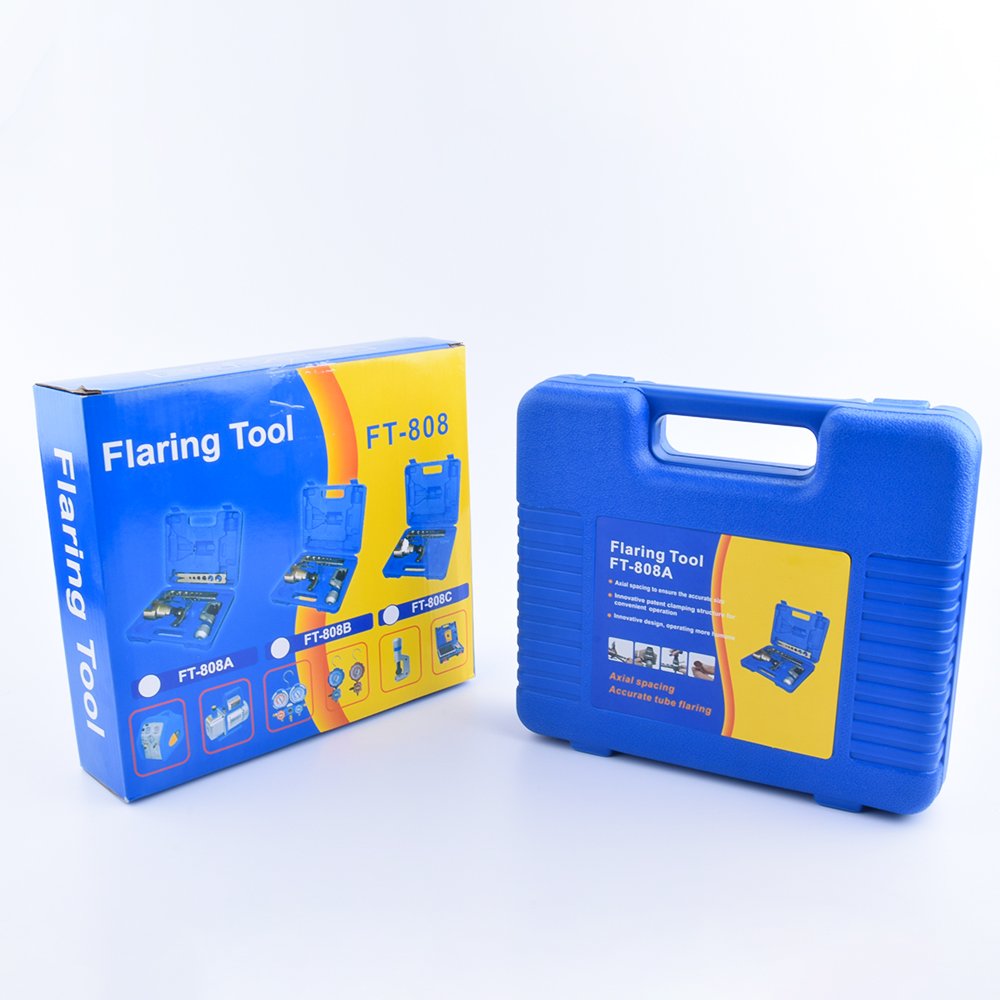 Air Refrigeration Conditioning Flaring Tool Kit Portable Hvac Ac Flaring Tools Set for Copper Pipe