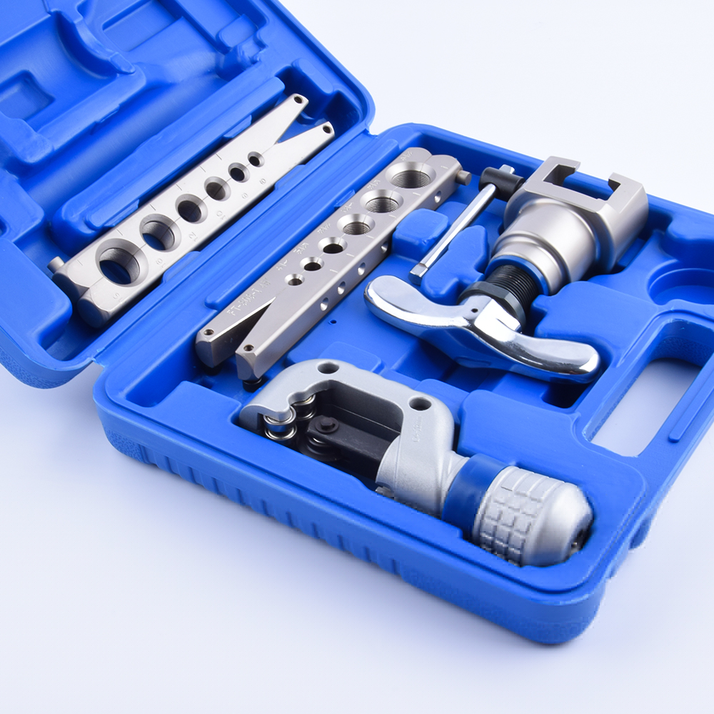 Air Refrigeration Conditioning Flaring Tool Kit Portable Hvac Ac Flaring Tools Set for Copper Pipe