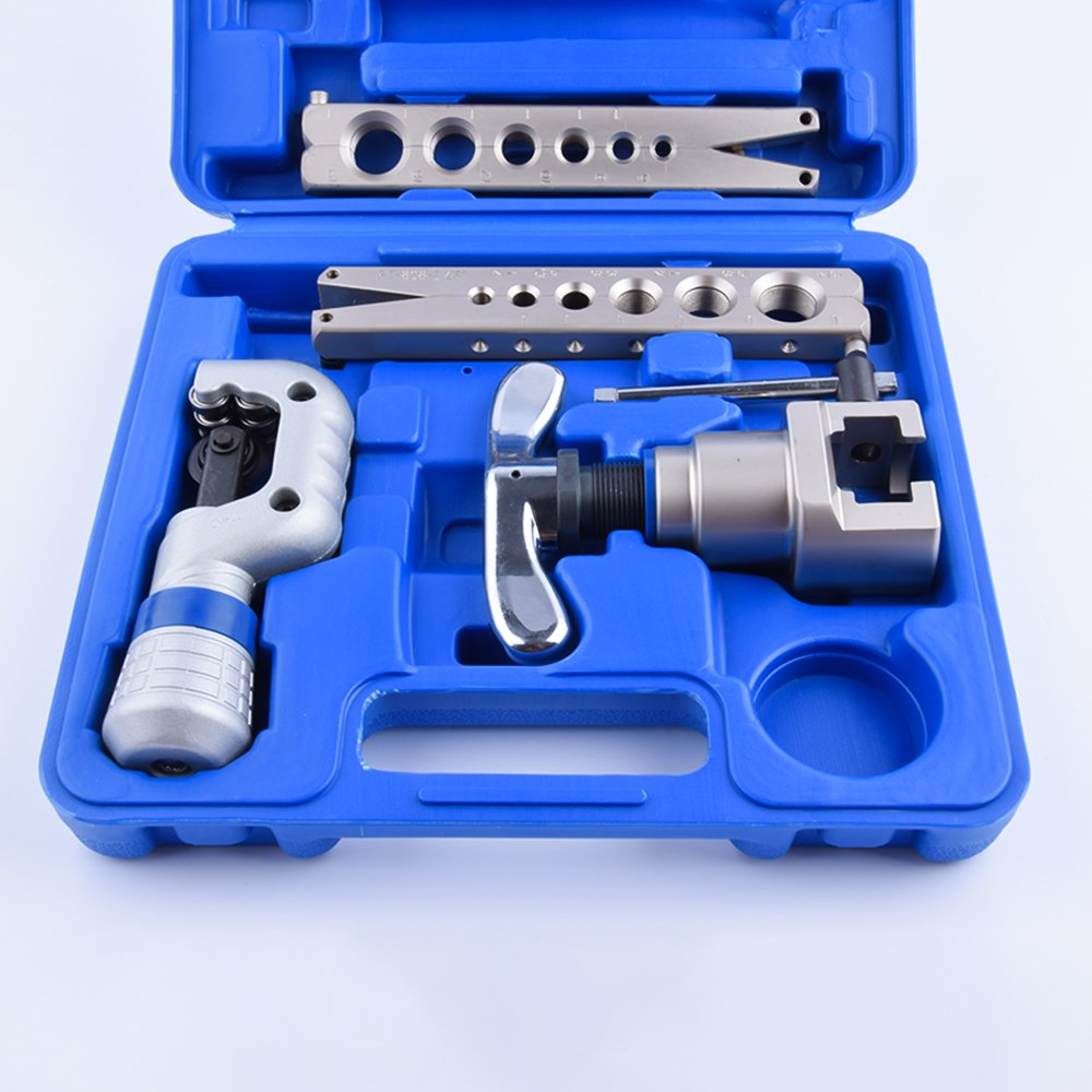 Air Refrigeration Conditioning Flaring Tool Kit Portable Hvac Ac Flaring Tools Set for Copper Pipe