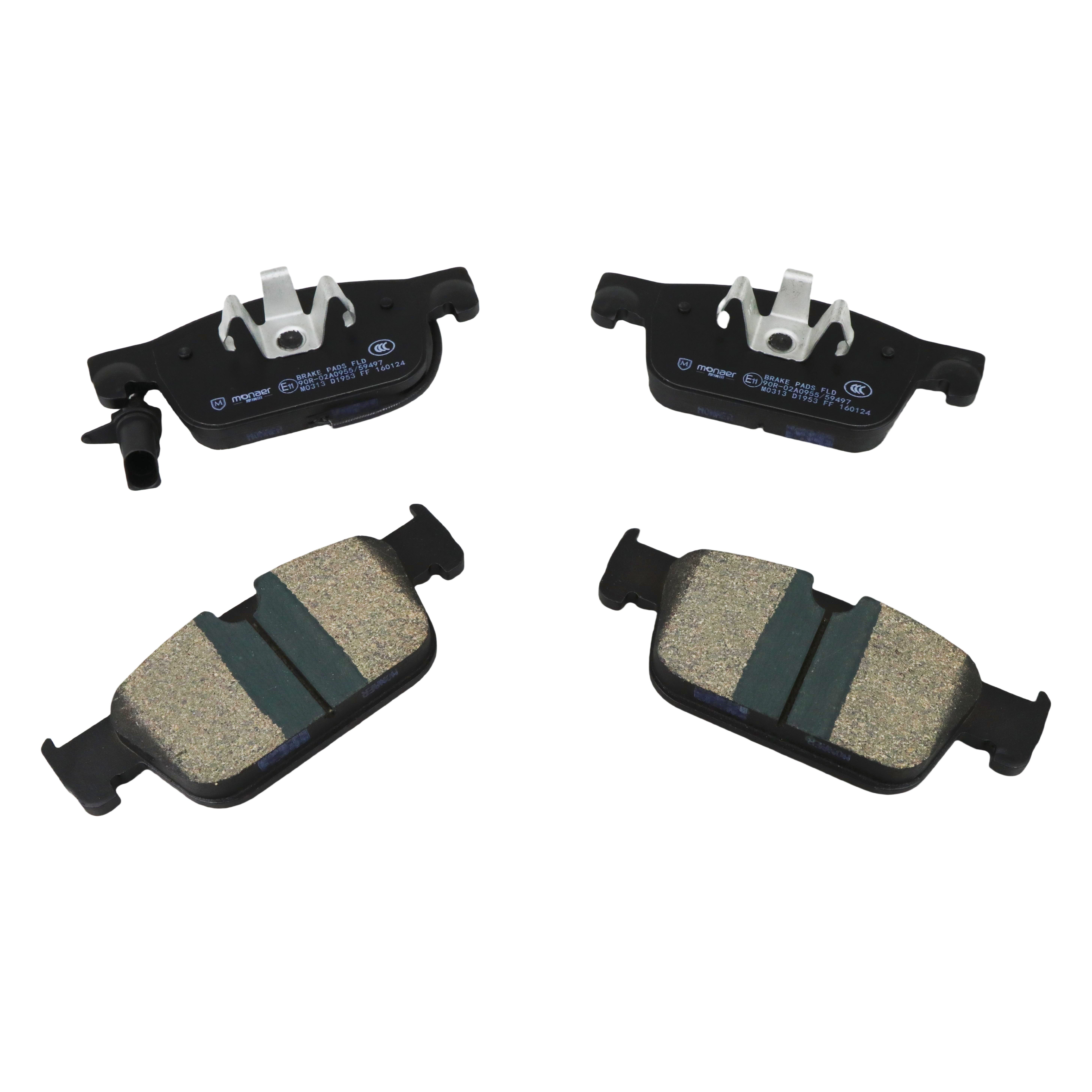 Monaer Front Brake Pad Auto Spare Parts Disc Brake Pad D1953 Ceramic Brake Pads for AUDI A4